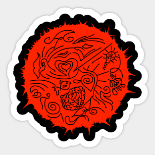 Graphics Doodle lineArt Sticker